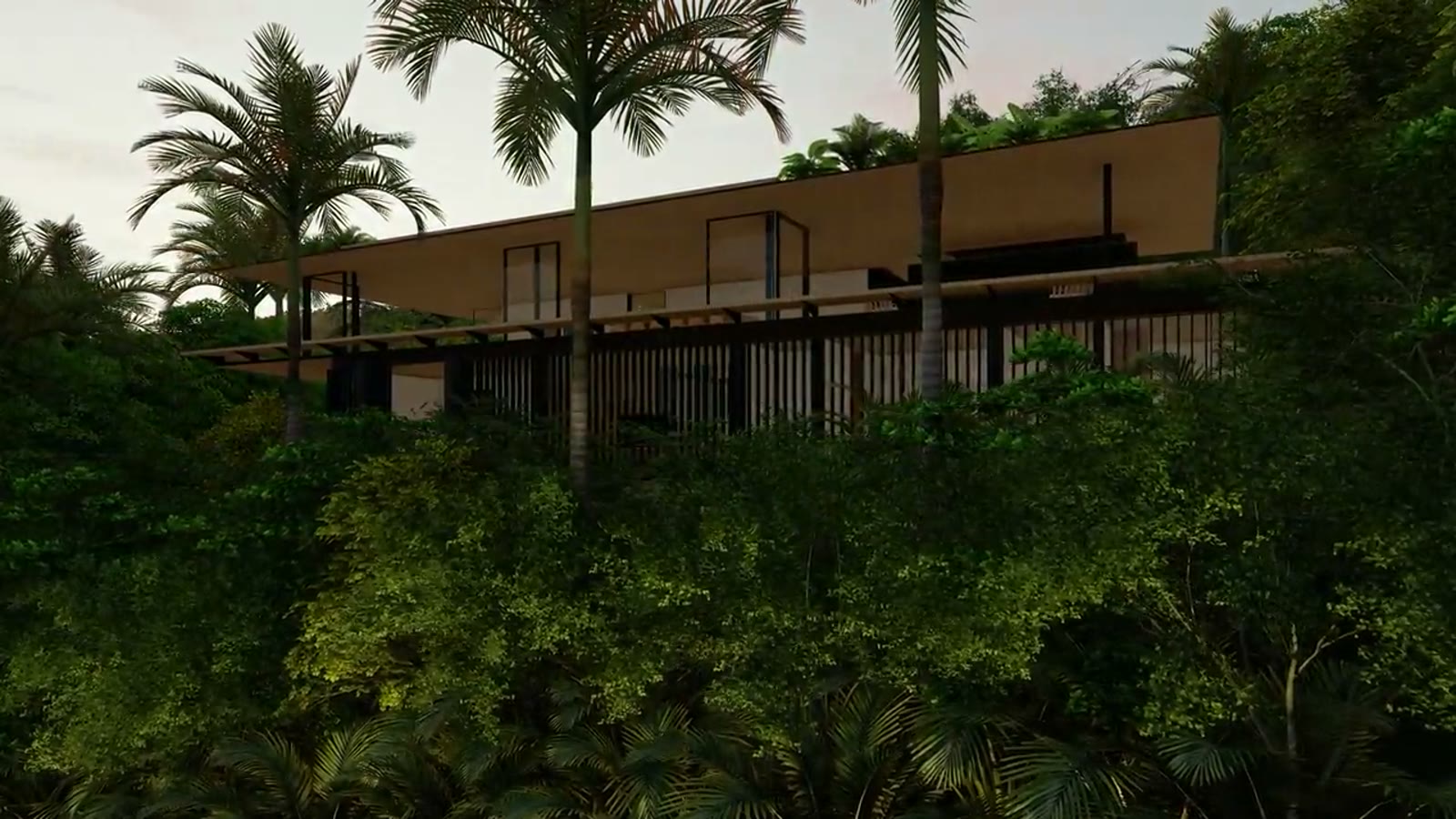 Casa da Vista ao entardecer