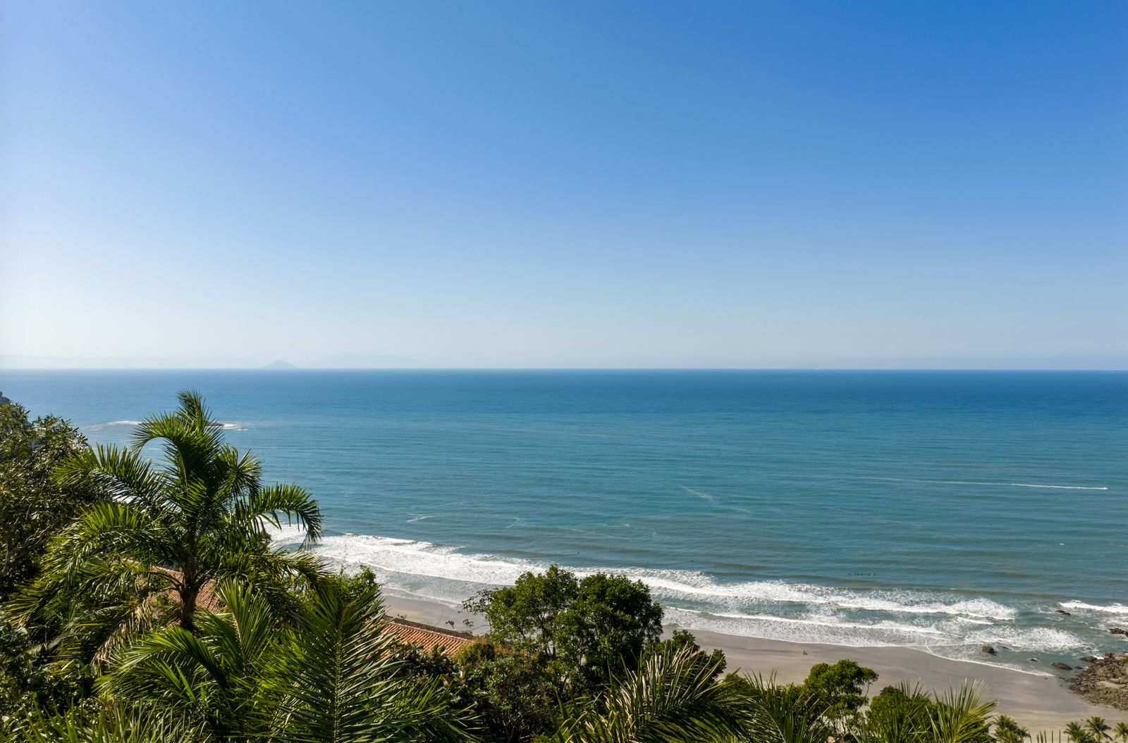 Vista para a enseada a partir do lote